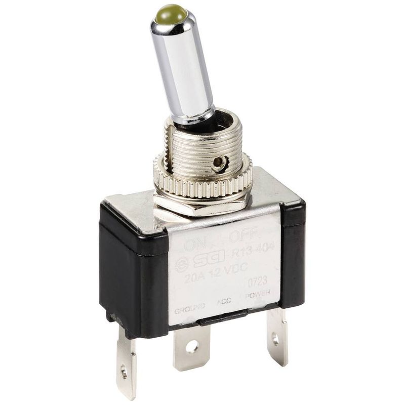 Foto van Tru components tc-11193836 tuimelschakelaar 12 v/dc 20 a 1x uit/aan continu 1 stuk(s)