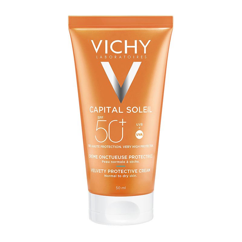 Foto van Vichy capital soleil fluweelachtige gezichtscrème spf50+