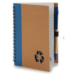 Foto van Pincello notitieboek 16 x 12 cm karton blauw 2-delig