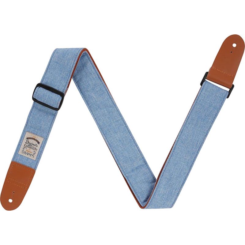 Foto van Ibanez dcs50d-lbl designer collection straps denim gitaarband light blue