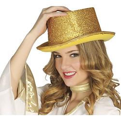 Foto van Fiestas guirca hoge hoed dames vilt goud one-size
