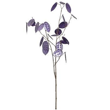 Foto van Kunstbloem lunaria glamour spray - paars - 90 cm - leen bakker