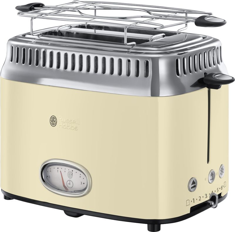 Foto van Russell hobbs broodrooster retro vintage cream 21682-56