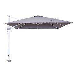 Foto van Garden impressions hawaii zweefparasol 300x300 cm mat white-licht grijs