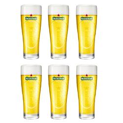Foto van Heineken bierglazen ellipse 250 ml - 6 stuks