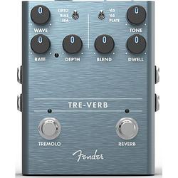 Foto van Fender tre-verb digital reverb / tremolo effectpedaal