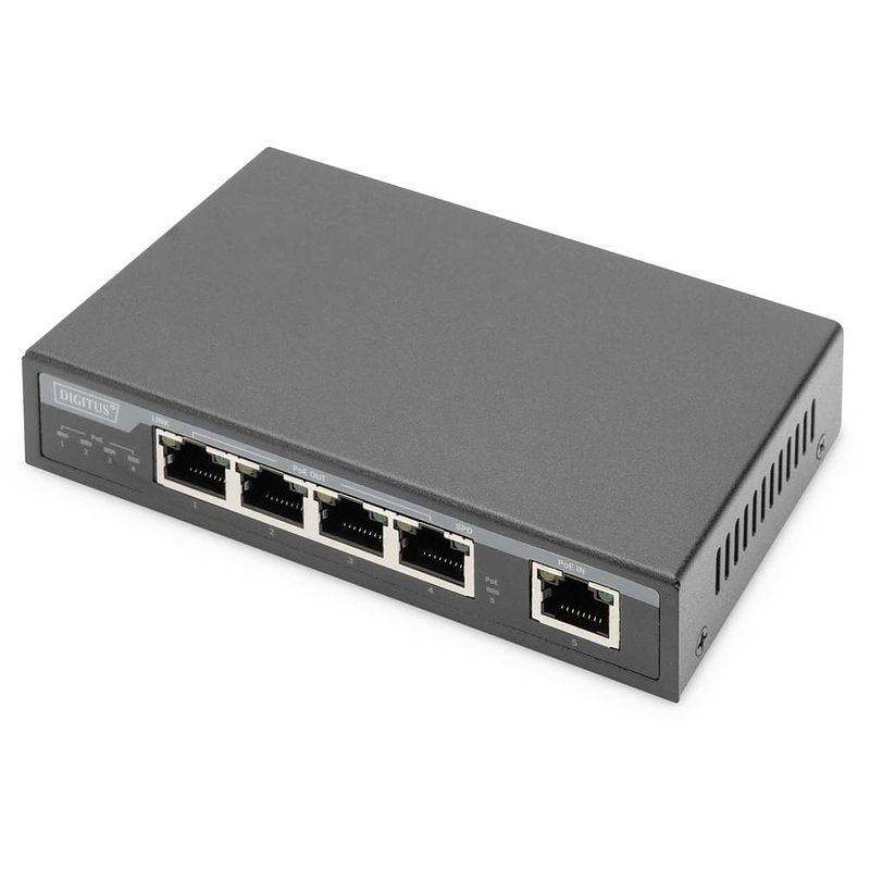 Foto van Digitus dn-95128-1 poe-extender 1 gbit/s ieee 802.3af (12.95 w), ieee 802.3at (25.5 w), ieee 802.3bt, ieee 802.3af (15.4 w), ieee 802.3at (30 w)