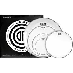 Foto van Code drum heads dna clear rock set drumvellen set 10-12-16-14-22