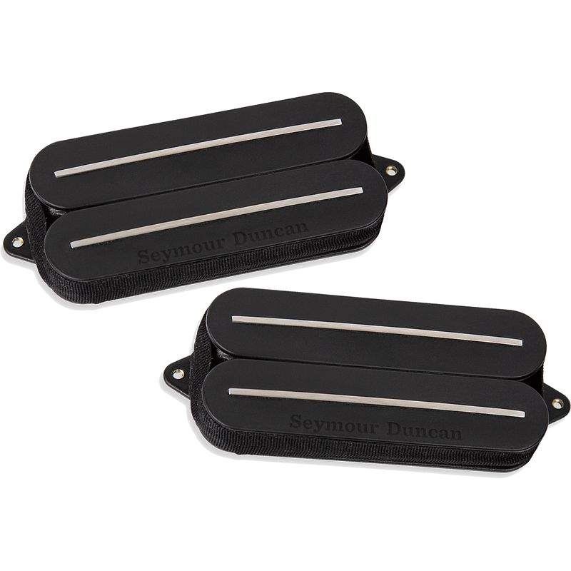 Foto van Seymour duncan hot rodded rails humbucker set 7-string black 7-snarige gitaarelementen (set van 2)