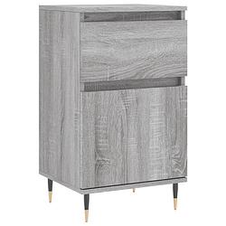 Foto van Vidaxl dressoir 40x35x70 cm bewerkt hout grijs sonoma