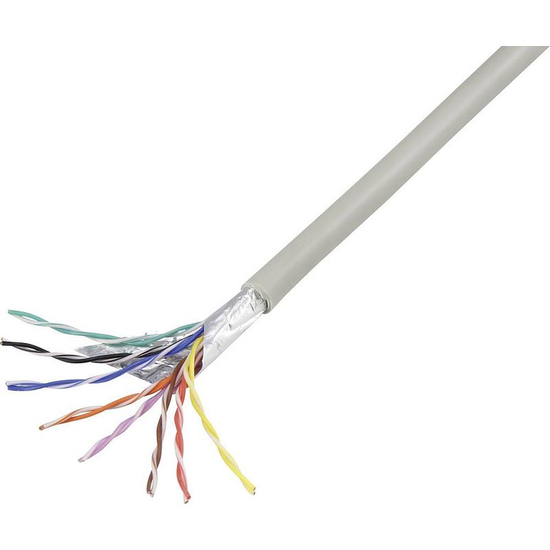 Foto van Conrad components 1226969 telefoonkabel j-y(st)y 8 x 2 x 0.60 mm grijs 10 m