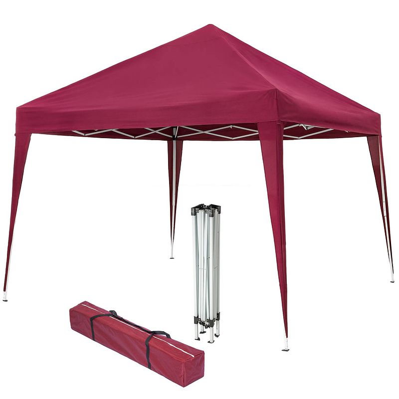 Foto van Tectake® - tuinpaviljoen linosa opvouwbaar 3x3m - rood