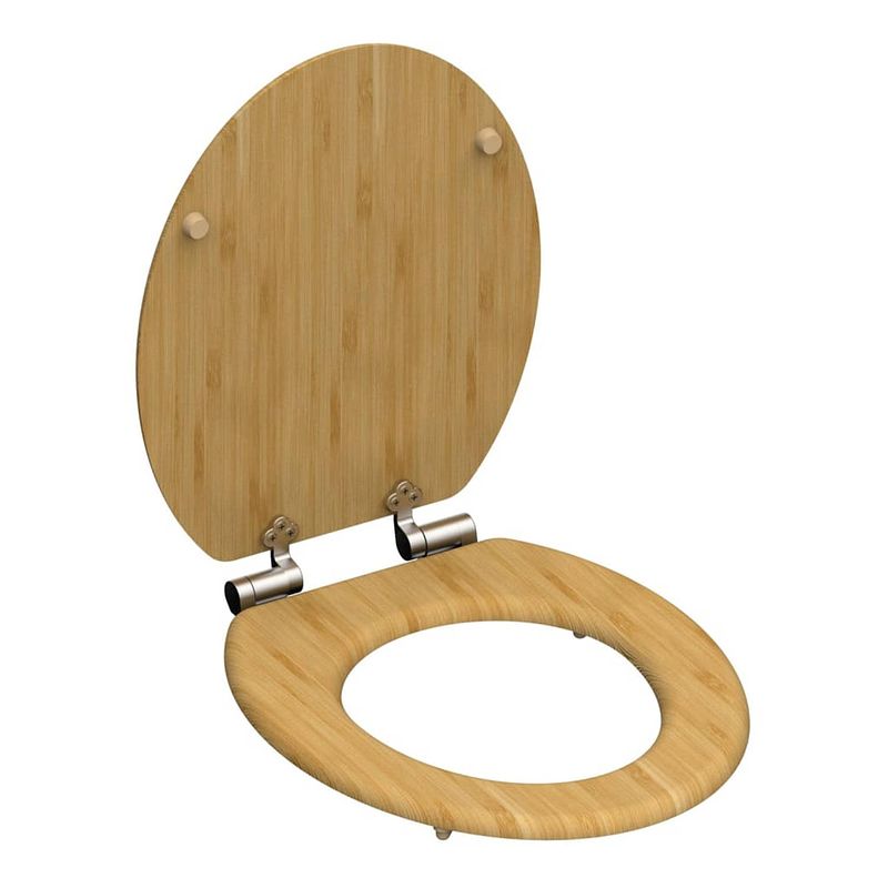 Foto van Schütte toiletbril met soft-close natural bamboo