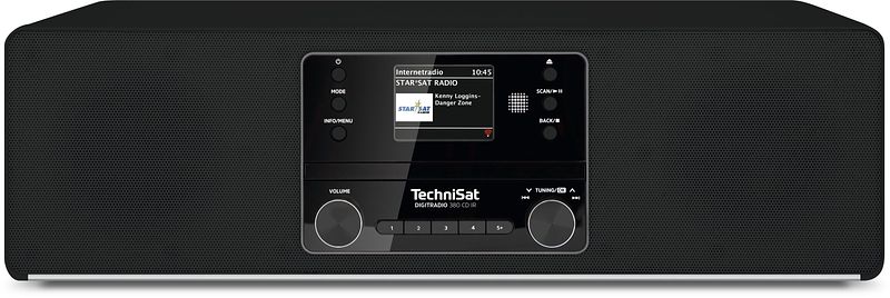 Foto van Technisat digitradio 380 cd ir hybride radio zwart