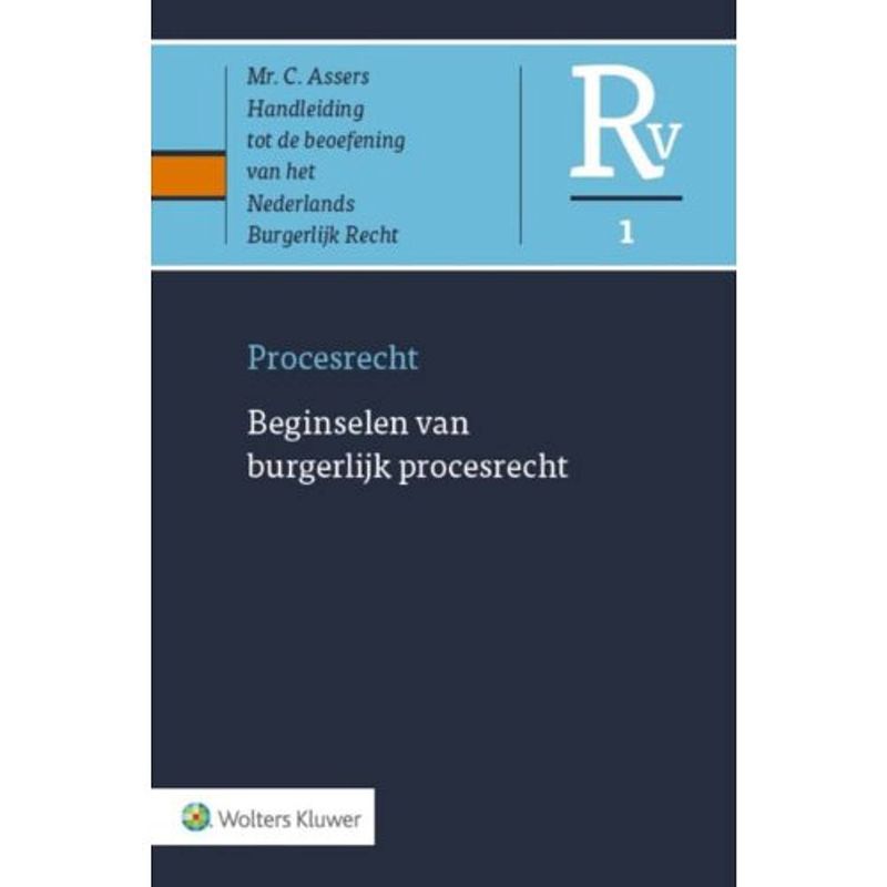 Foto van Procesrecht / 1 algemeen deel - rv