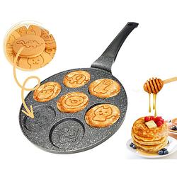Foto van Cheffinger pancake boerderij dieren vorm pancake maker - pannenkoekenpan - crêpemaker - pancake pan