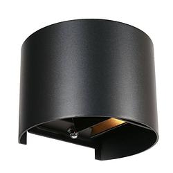 Foto van Steinhauer logan wandlamp - ingebouwd (led) - zwart