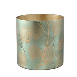 Foto van Ptmd iffy gold glass stormlight eucalyptus leafs round