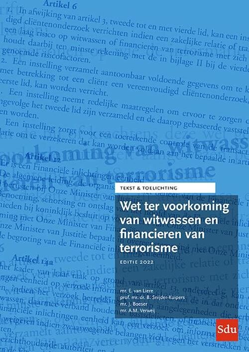Foto van Wet ter voorkoming van witwassen en financieren van terrorisme. editie 2022 - anthon verweij - paperback (9789012408004)