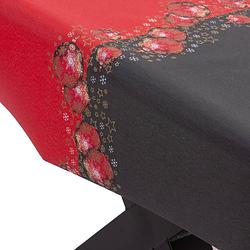 Foto van Tafellaken-tafelkleed- christmas 140x240cm kleuren zwart rood- afneembaar-afwasbaar