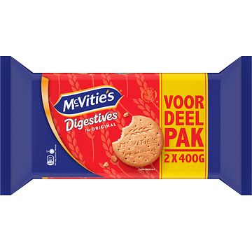 Foto van Mcvitie's digestive voordeelpak 2 x 400g bij jumbo