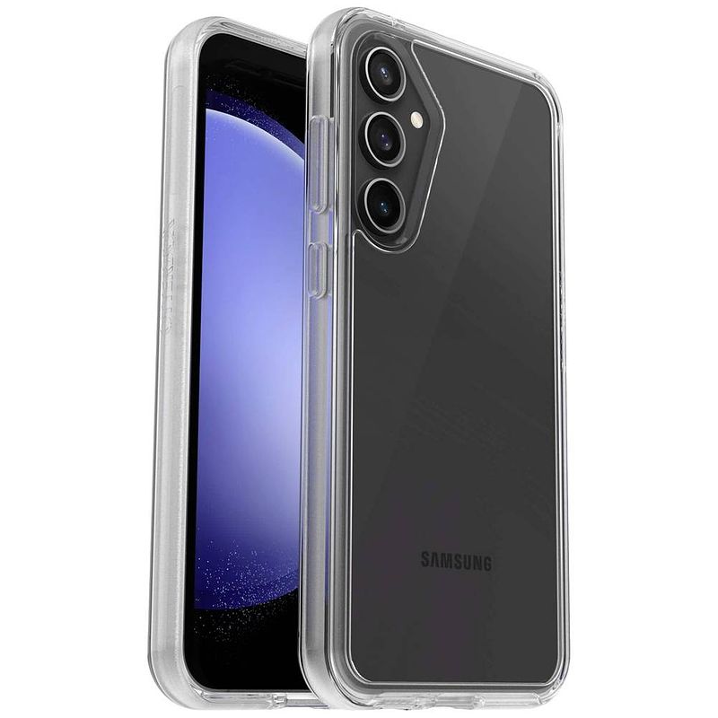 Foto van Otterbox symmetry series case backcover samsung galaxy s23 fe transparant stootbestendig, inductieve lading