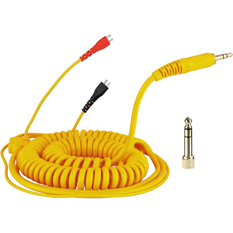 Foto van Zomo hd 25 spiral cord yellow deluxe krulkabel voor sennheiser hd 25