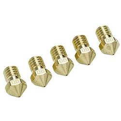 Foto van Ultimaker nozzle pack 0,6 mm geschikt voor: ultimaker 2+, ultimaker 2 extended+ um2+ nozzle pack 5x0.60mm 9526