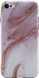 Foto van Bluebuilt pink marble hard case apple iphone se 2022 / se 2020 / 8 / 7 back cover